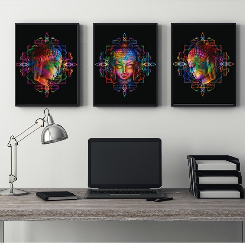 Tripticos - Cuadros - Decoración (setx3) 30x40 - Budas