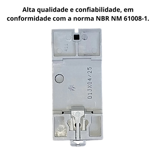 Disjuntor Dr Bipolar Fuga Diferencial Residual 2p 63a 30ma