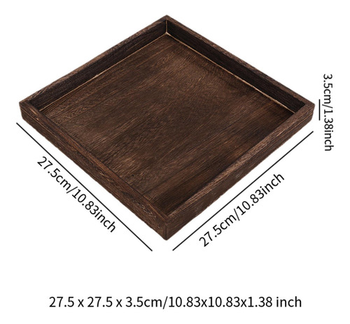 Bandeja De Madera Para Servir, Bandeja Para Mesa De Café,