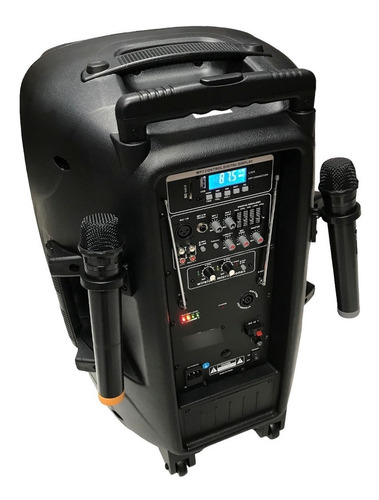 Bafle Pro Bateria 15  500w Mp3 Blut 2 Mic Inalambrico Premiu