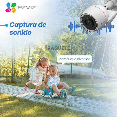 Cámara Seguridad Ezviz Ip Wifi Exterior Fullcolor 4mp + 32gb