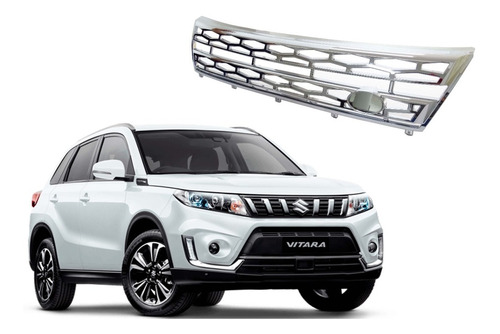 Máscara Frontal Cromada Suzuki Vitara 2016-2021 Sin Logo