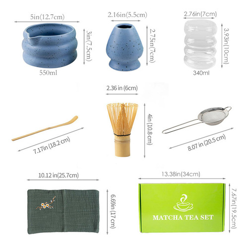 Set De Matcha, Fabricación De Té Japonesa, De Té Azul