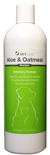 Vet Uno Aloe Vera Y Avena Champú Para Perros (17 Oz)