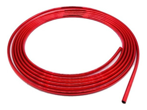 Imagen 1 de 5 de Moldura Burlete Coliza Protectora Puerta Decorativa Roja 5mt
