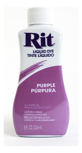 Rit Dye Liquid Dye, 8 Fl Oz, Púrpura, Paquete De 3