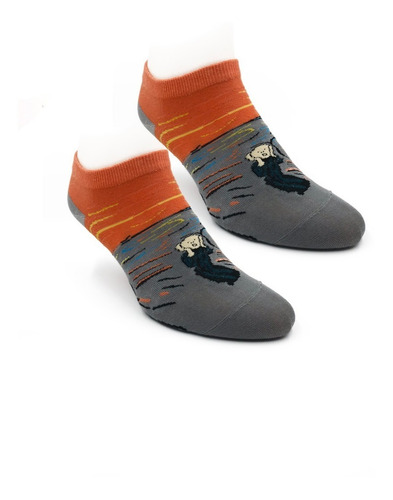 Pack X 6 Medias Cortas Hombre Mujer Diseño Casa Fight