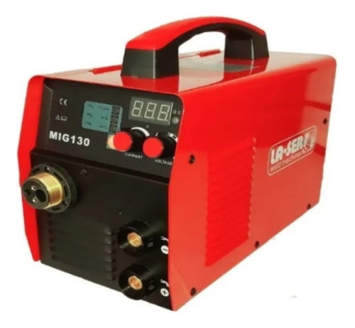 Soldadora inverter LA-SER MIG130 roja 50Hz/60Hz 220V