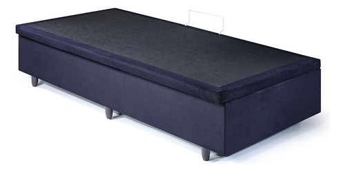 Box Baú 96x203x34 Cm Abertura Lateral Suede Preto