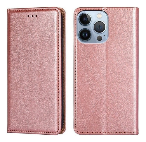 Funda Protectora Tipo Monedero De Cuero Para iPhone