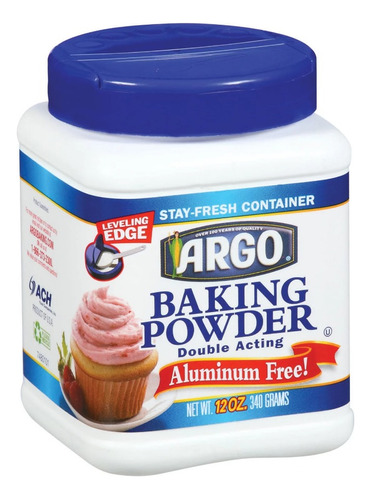 Argo Baking Powder Polvo Para Hornear 340g Importado