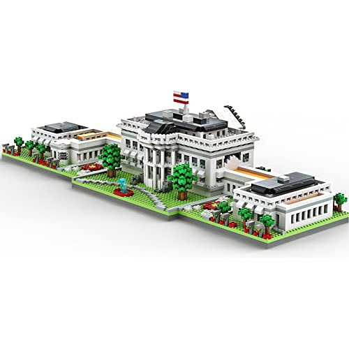 Micro Mini Blocks White House Famous Landmark Model Set...