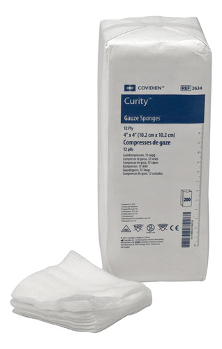 2634 Curity Gauze Sponge, Non-sterile, 4  X 4 , 12-ply ...