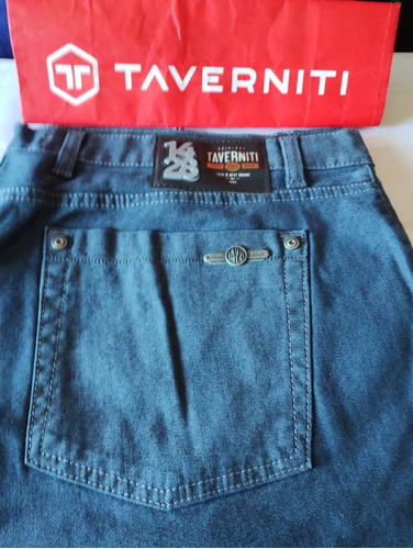 Pantalón Taverniti Jean Hombre Talle 56 Azul Petr. Nuevo 572