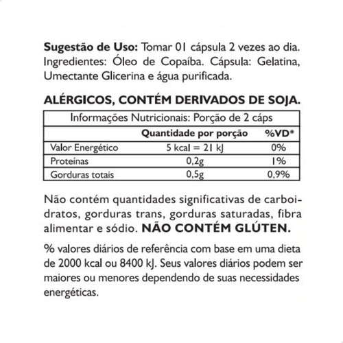 3 Potes Óleo De Copaíba 100% Puro E Natural Kit 180 Cáps - Status Verde