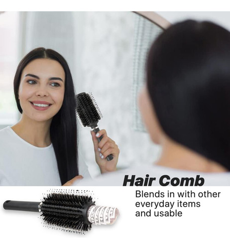 Cepillo Para Polvo De Pelo Redondo Con Compartimento Secreto