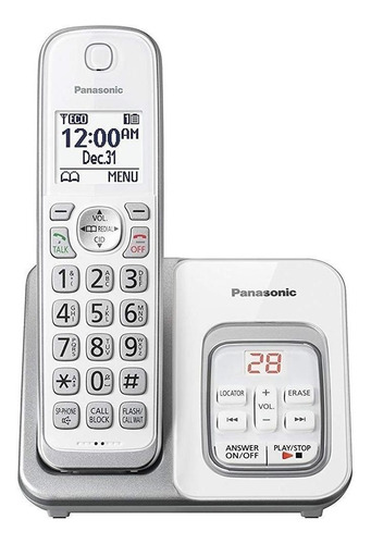 Teléfono Panasonic KX-TGD533 inalámbrico - color blanco