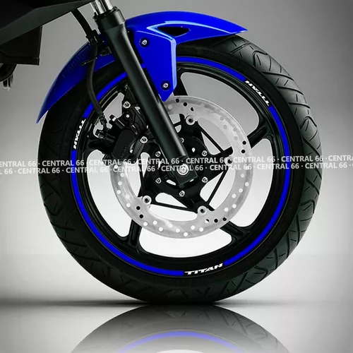Friso De Roda Adesivo Refletivo Honda Biz Azul Azul - WebContinental