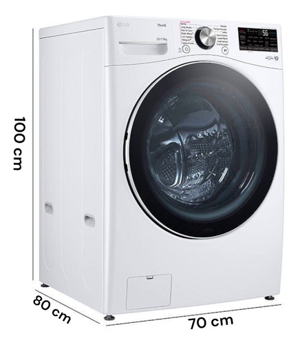 Envoltorio Para Lavasecadora LG 20kg Wd20vv2s6 Carga Frontal