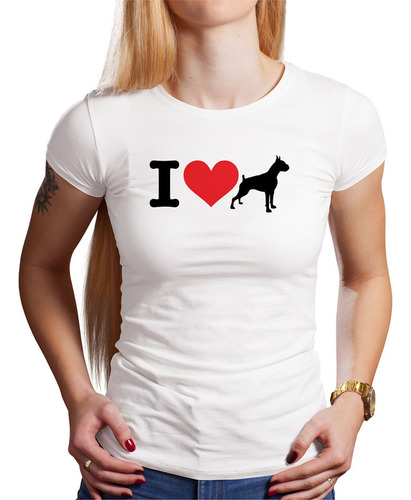 Polo Dama I Love My Boxer (d0984 Boleto.store)