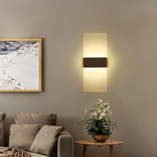 R Lámpara De Pared Moderna Led Pir Sensor De Movimiento Luz
