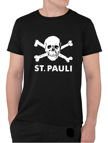 Polera Estampada Pirata Calavera Punk St Pauli