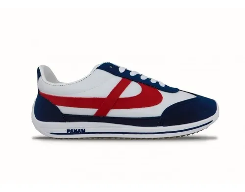 Tenis Panam Libertad Mujer Hombre Blanco Azul Rojo 23 A 31