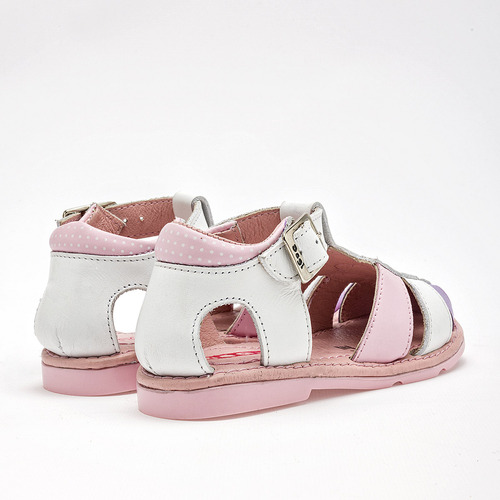 Sandalias Niña Dogi 5894 Blanco Rosa Lila