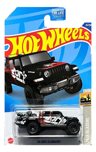 Hotwheels Camioneta 20 Jeep Gladiator + Obsequio 
