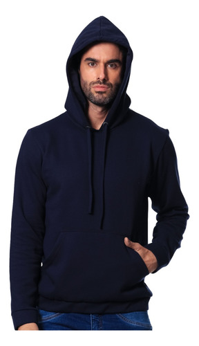 Blusa Masculina Moletom Casaco Blusão Canguru Com Nf