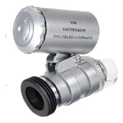 Mini Microscopio Bolsillo 60x  Con Luz Led Y Uv B19