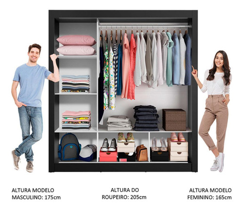 Ropero Madesa Mônaco 3 Puertas Corredizas 1 Con Espejo