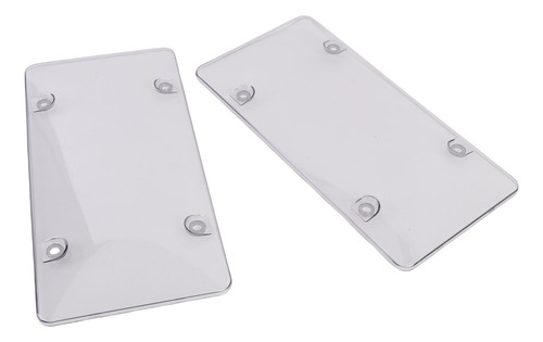 Capa Transparente Para Placa De Carro, Pacote Com 2