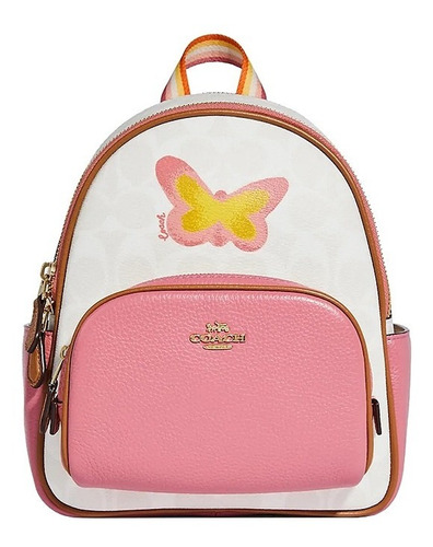 Mini Mochila De Estampado Coach Con Mariposa  Coach