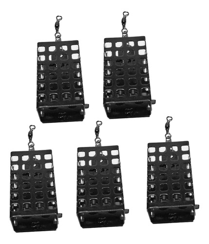 5x Accesorio De Jaula De De Cebo De Pesca Cuboide 30g