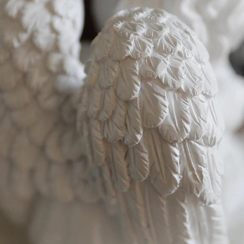 3 Resina Estatua De Ángel Colección De Sosteniendo La Cara