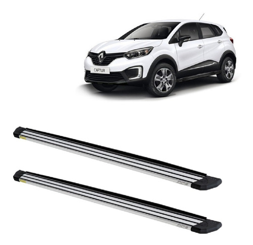 Estribo Aluminio Slim Anodizado Para Captur 2017 A 2022