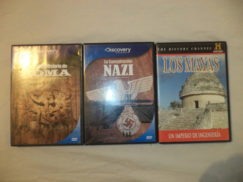 3 Dvds Discovery Y History Channel Sobre Historia