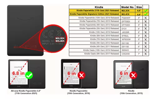 Funda Kindle Paperwhite 6,8 Pulgadas 11° Gen C/agarre Diseño