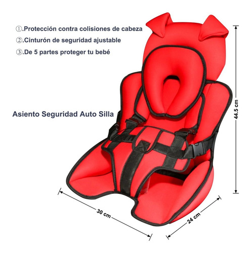 Imagen 5 de 6 de Asiento Seguridad Auto Silla Calidad Alta Cojín Plegable
