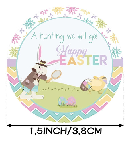 500 Uds Pegatinas De Pascua Pegatinas De Sello Para