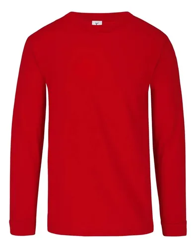 comprar Playera Niño Joven Manga Larga Colores 100% Algodón - Yazbek