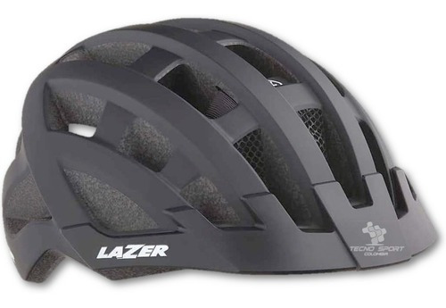 Casco Ciclismo Patinaje Lazer Elite Ajustable Con Luz Color Negro Talla Universal