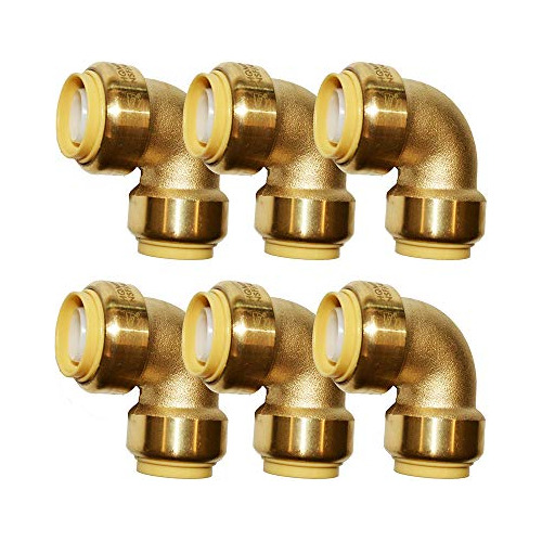 Conector Pex 3/4 , Codo Pex De 90 Grados, Ajuste Pushto...