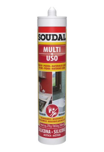 Silicon Multiusos Soudal Fungicida