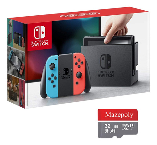 Consola Nintendo Switch Con Joy-con Color Neon Rojo/azul