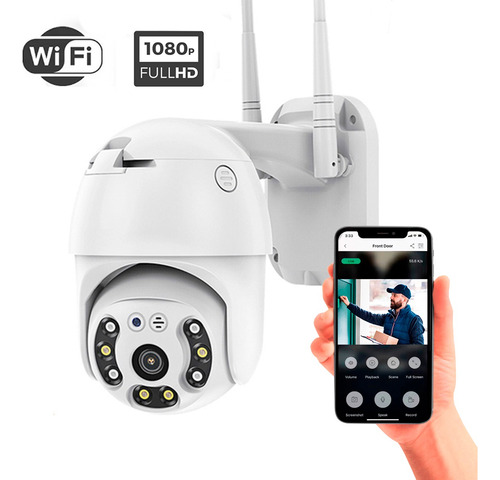 Imagen 7 de 8 de Cámara Seguridad Ip Wifi Domo Ptz 360 Exterior Full Hd Flash