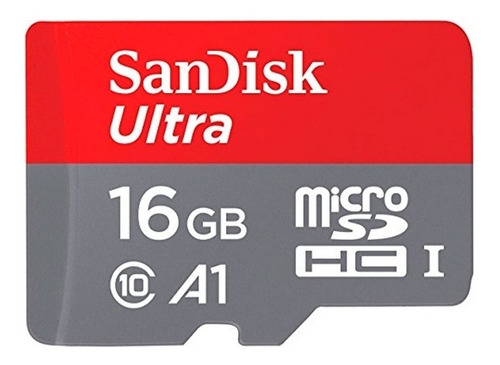 Tarjeta de memoria SanDisk SDSQUAR-016G-GN6MA  Ultra con adaptador SD 16GB