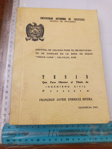 Control De Calidad Para El Revestimiento De Canales Enríquez