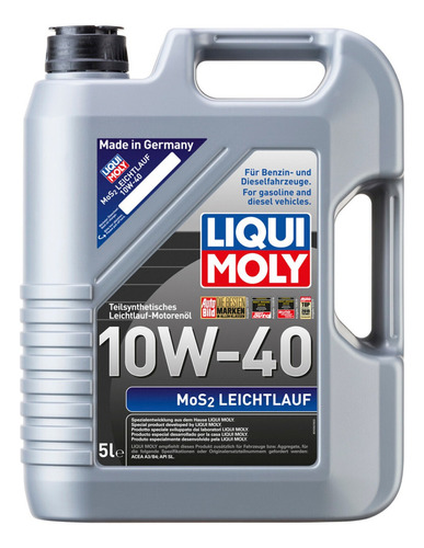Aceite Semisintético 10w40 Mos2 Leichtlauf 5 L Liqui Moly